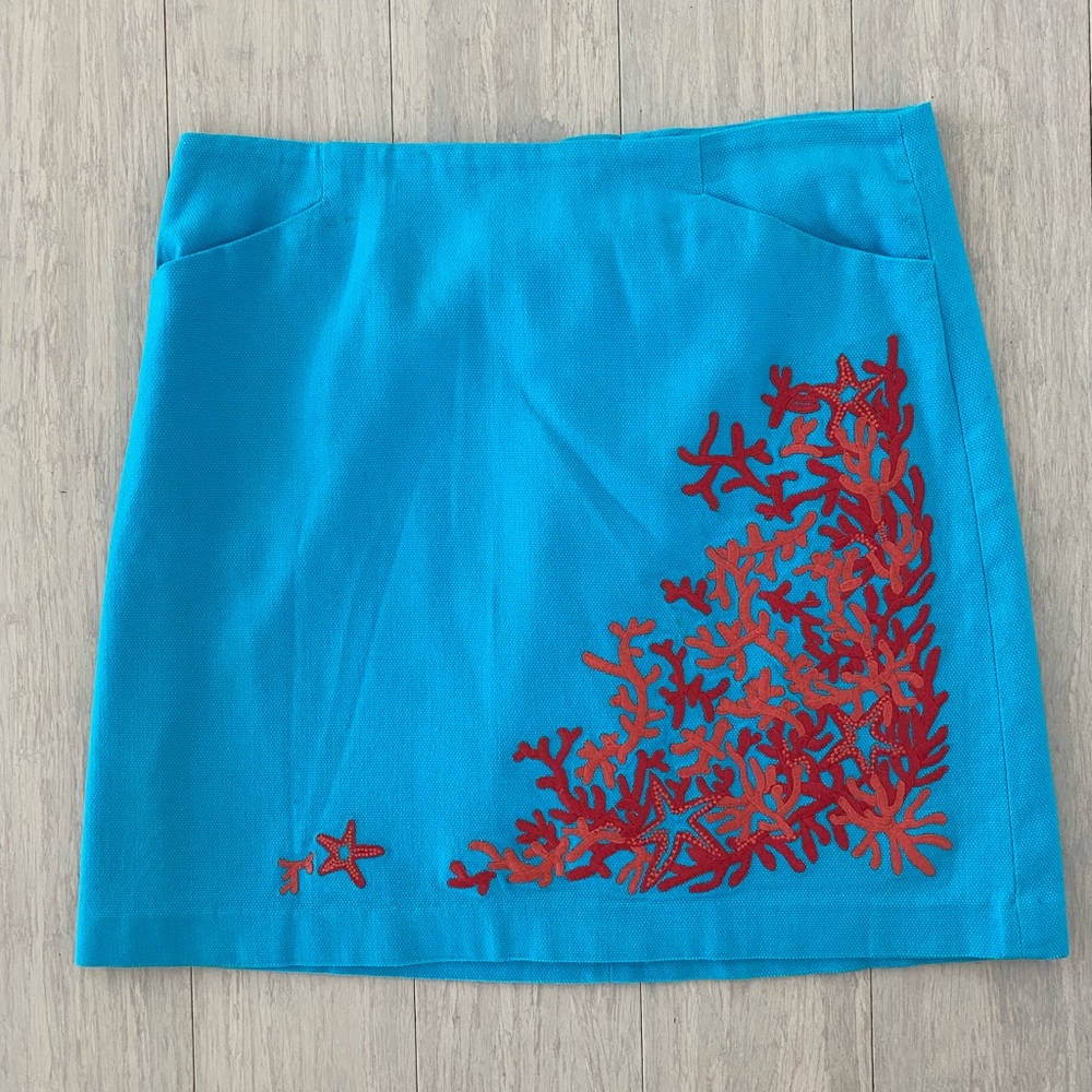 Lilly Pulitzer coral skirt